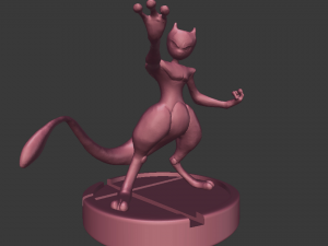 mewtwo of pokemon 3D-printmodel