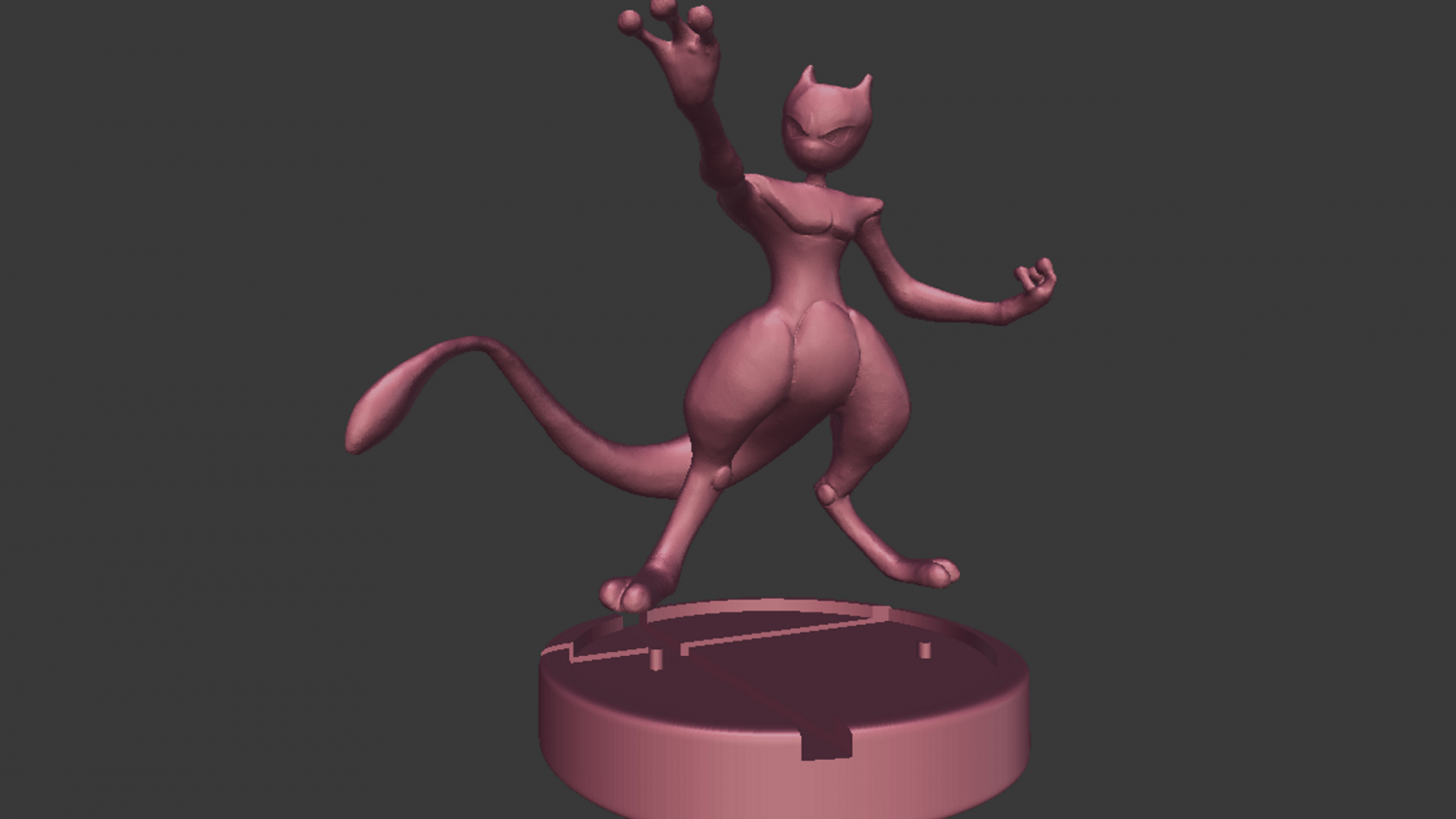 Pokemon - Mewtwo 3D Print Model in Monsters & Creatures 3DExport