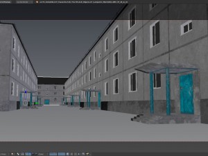 soviet apartment buildings pack 1 of 3 - 3 floors 3D Model
