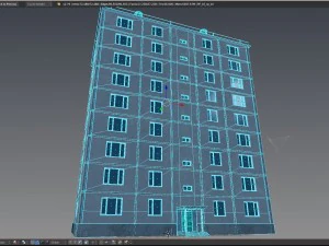 Paquete de edificios de apartamentos sovi&eacute;ticos 3 de 3 - 9 pisos. Modelo 3D