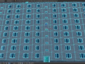 Paquete de edificios de apartamentos sovi&eacute;ticos 3 de 3 - 9 pisos. Modelo 3D