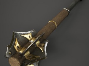 wood mace 3D Model