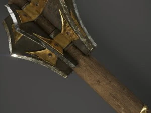 wood mace 3D Model