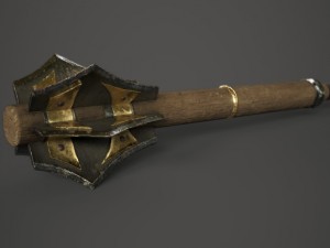 wood mace 3D-Modell