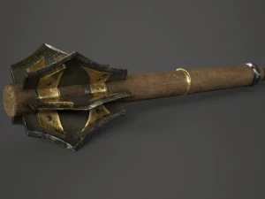 wood mace 3D Model