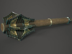 wood mace 3D-Modell