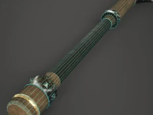 wood mace 3D Model