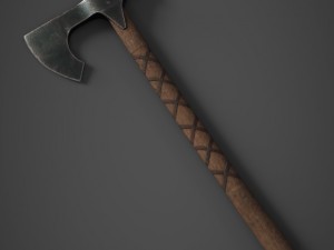 medieval axe Modèle 3D
