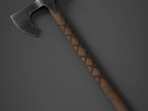 中世の斧 3Dモデル