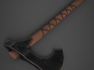 medieval axe 3D 모델