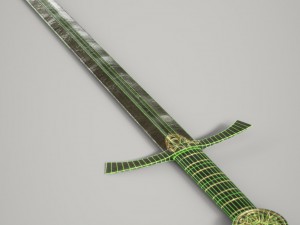 steel long sword 3D 模型