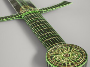 steel long sword 3D 模型