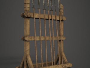 spear rack 3Dモデル