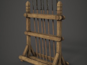 spear rack 3Dモデル