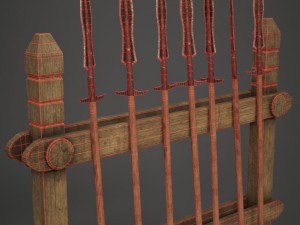 spear rack 3Dモデル