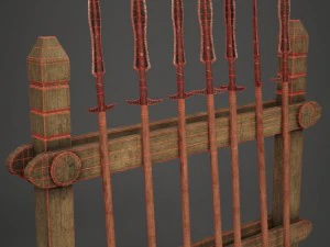spear rack 3D Model