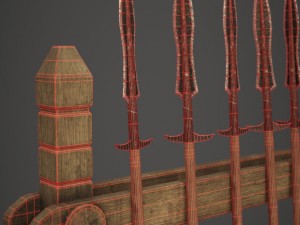 spear rack 3Dモデル