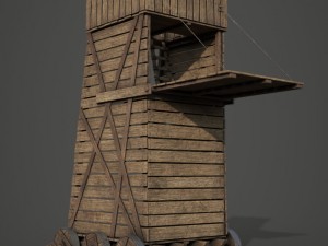 siege tower 3D Модель