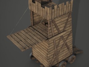 siege tower Modello 3D