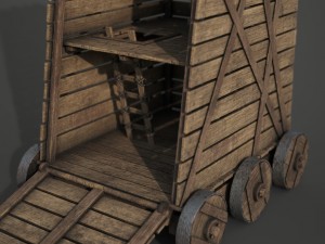 siege tower Modello 3D