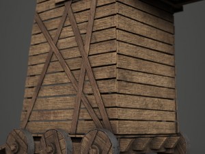 siege tower Modello 3D
