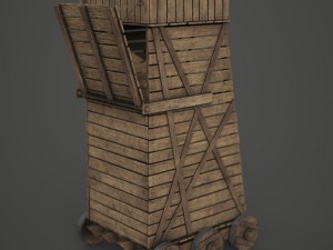 siege tower Modello 3D