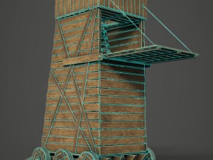 siege tower Modello 3D