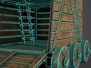 siege tower Modello 3D