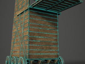 siege tower Modello 3D