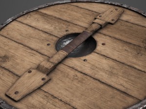 wooden shield model 3D Model