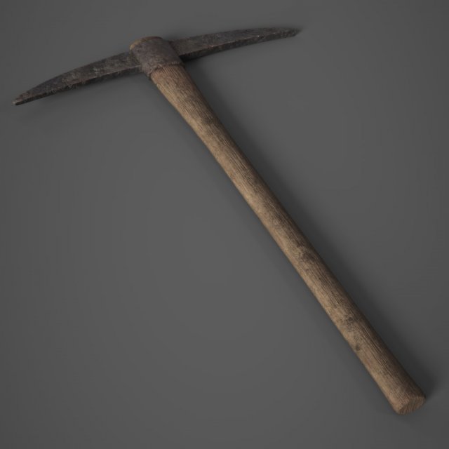 pickaxe Model 3D .c4d .max .obj .3ds .fbx .stl .blend 