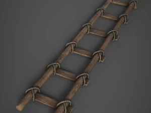 wood ladder 3D Model