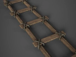 wood ladder 3D Model