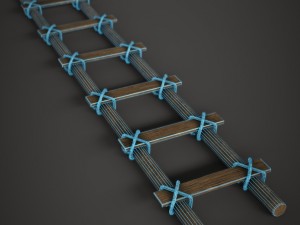 wood ladder Modèle 3D