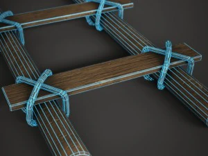 wood ladder 3D Model