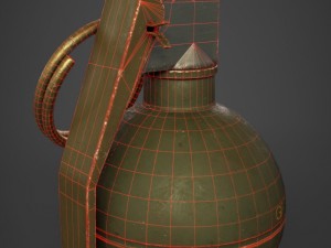 m67 grenade Model 3D