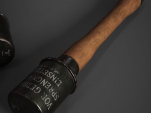 m24 stick grenade stielhandgranate 3D Model