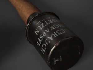 m24 stick grenade stielhandgranate 3D 모델