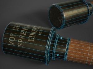 m24 stick grenade stielhandgranate 3D 모델