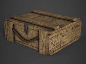 m67 grenade crate 3D Модель