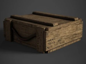 m67 grenade crate 3D Model