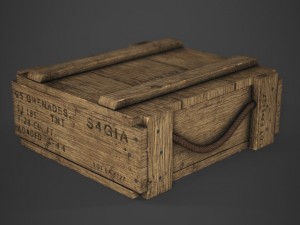 m67 grenade crate 3D Модель