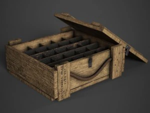 m67 grenade crate 3D Model