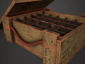 m67 grenade crate 3D Model