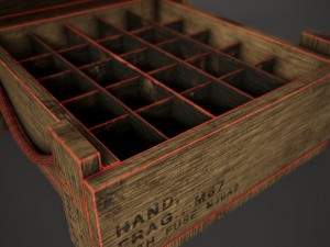 m67 grenade crate 3D Модель