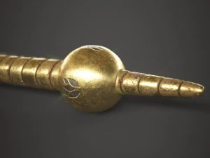 gold spear 3D Model