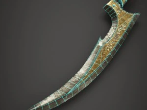 gold spear 3D Model