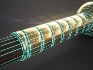 gold spear Model 3D