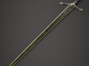 claymore sword Model 3D