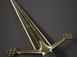 claymore sword Model 3D